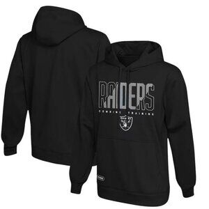 Las Vegas Raiders New Era Combine Authentic Pullover Hoodie - Black New With Tag